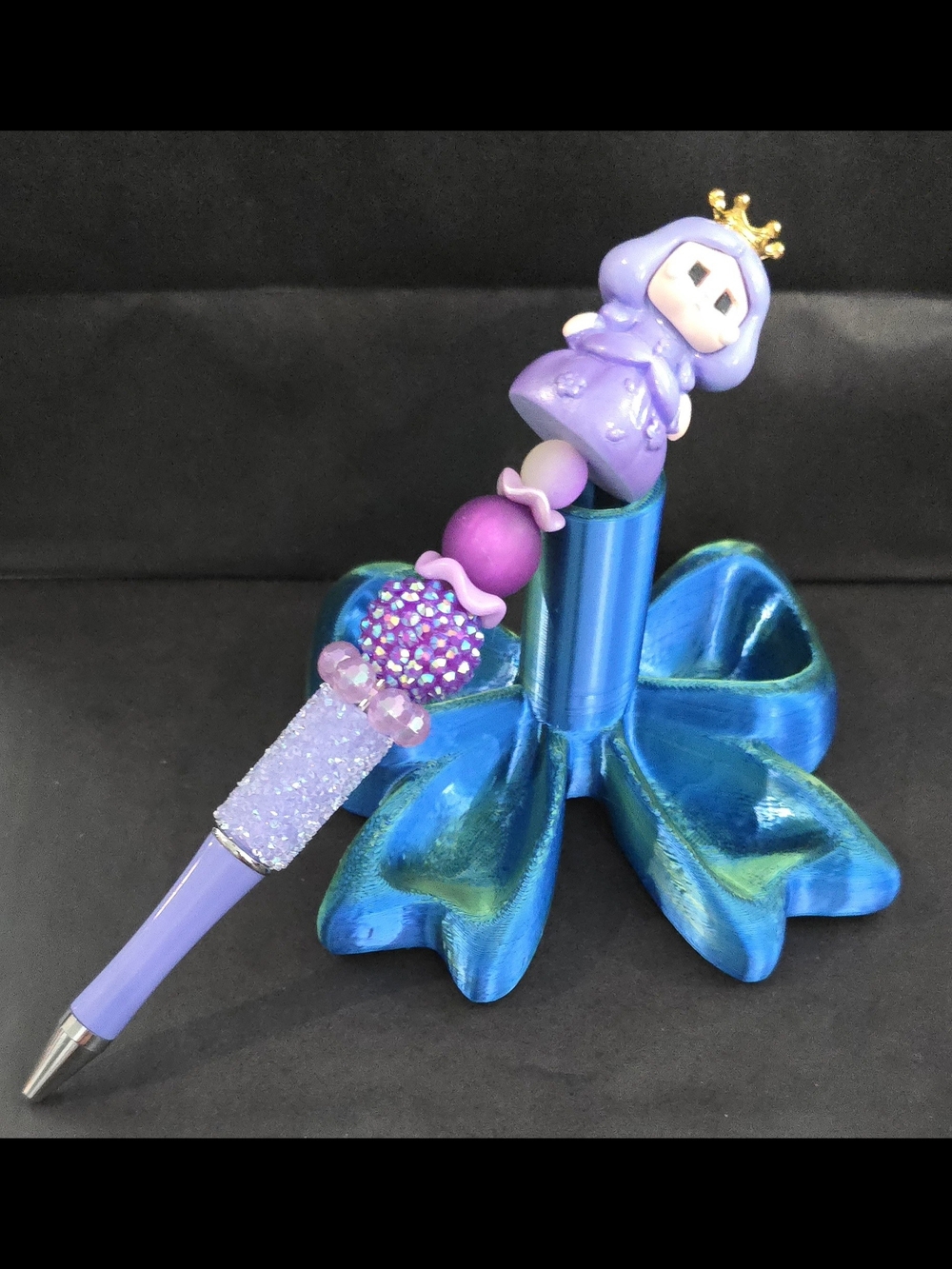 Purple Princess Beaded Pen
